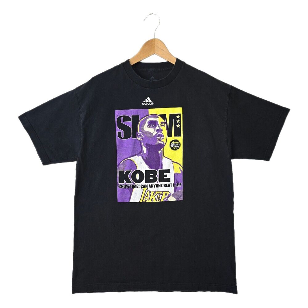 Vintage‎ Adidas Kobe Bryant Lakers Slam Magazine Shirt Large Y2K Los Angeles
